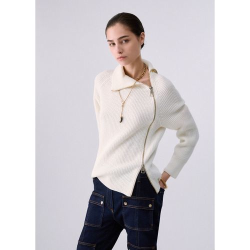 Pull Liu Jo Maille en laine zippé - Liu Jo - Modalova