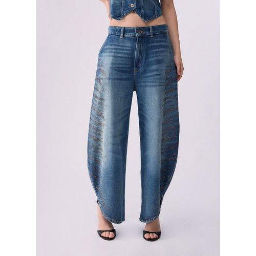 Jeans Jean ballon avec micro-strass - Liu Jo - Modalova
