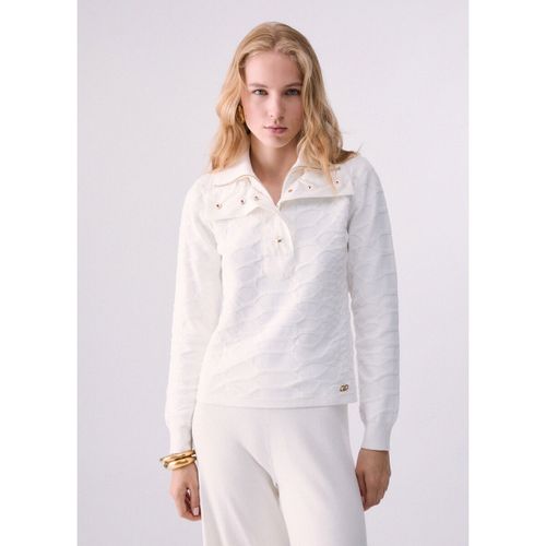 Pull Maille coccodrillo jacquard - Liu Jo - Modalova