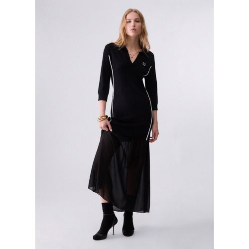 Robe Robe en maille avec empiècement en georgette - Liu Jo - Modalova