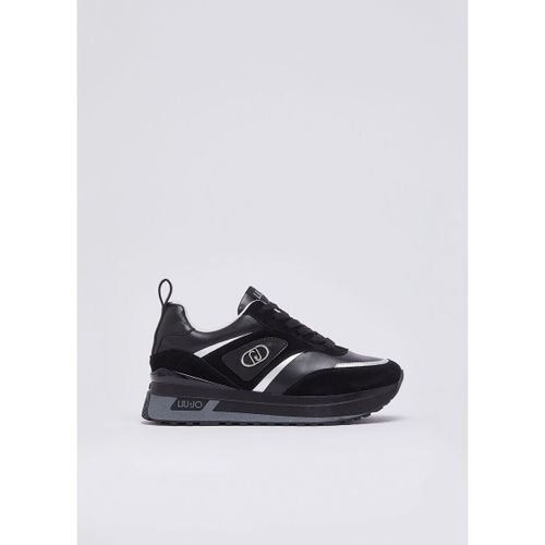 Baskets Sneakers plateforme en daim et cuir - Liu Jo - Modalova