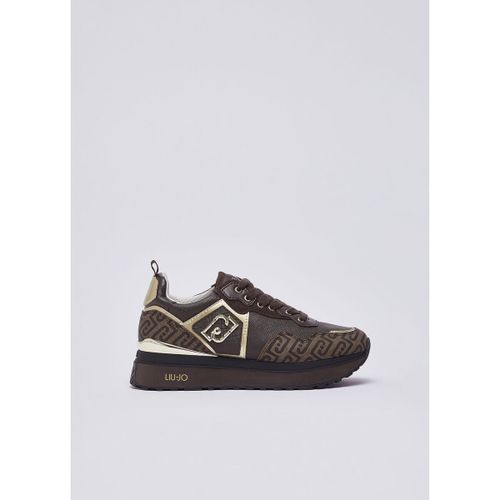 Baskets Sneakers plateforme avec logo monogramme - Liu Jo - Modalova