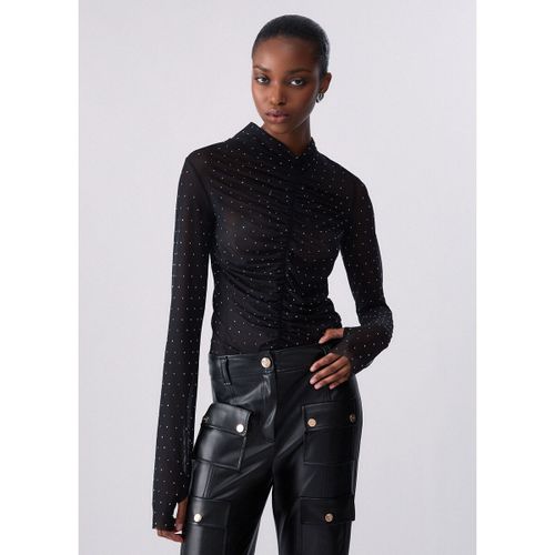 Blouses T-shirt en tulle entièrement strassé - Liu Jo - Modalova