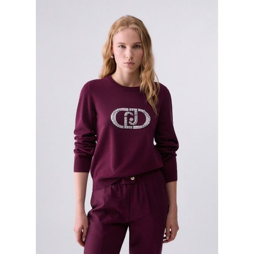 Pull Maille avec logo monogramme - Liu Jo - Modalova