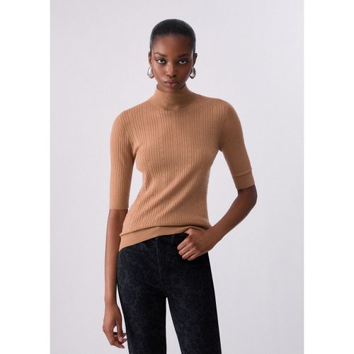 Pull Top en laine avec strass - Liu Jo - Modalova