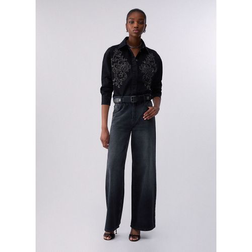 Jeans Jean jambe large avec ceinture - Liu Jo - Modalova