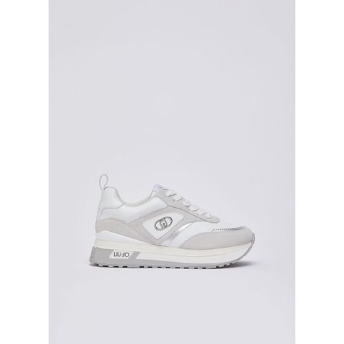 Baskets Sneakers plateforme en daim et cuir - Liu Jo - Modalova