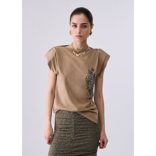 Blouses Top en jersey avec broderie - Liu Jo - Modalova