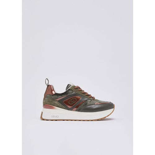 Baskets Sneakers plateforme effet velours - Liu Jo - Modalova