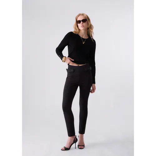 Pantalon Pantalon slim fit avec applications - Liu Jo - Modalova
