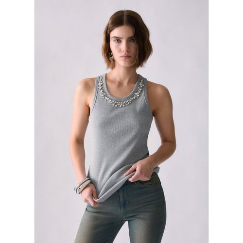 T-shirt Top avec applications bijou - Liu Jo - Modalova