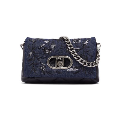 Sac Bandouliere Sac LaPuffy format moyen en denim brodé - Liu Jo - Modalova