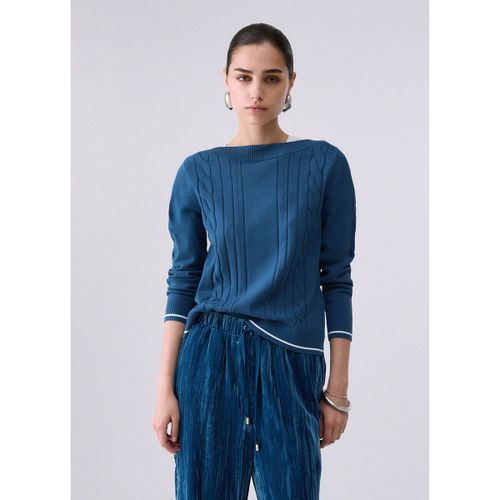Pull Maille avec profili a contrasto - Liu Jo - Modalova
