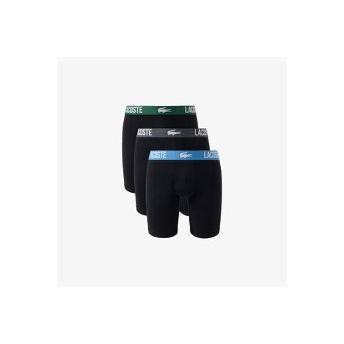 Caleçons Lot de 3 Boxers Longs Polyamide Noir/Vert-Lauz - Lacoste - Modalova