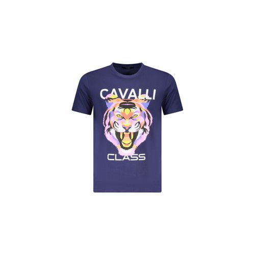 T-shirt T-SHIRT À MANCHES COURTES BLEU - Roberto Cavalli - Modalova