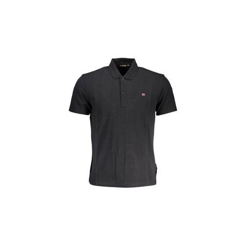 Polo POLO MANCHES COURTES NOIR - Napapijri - Modalova