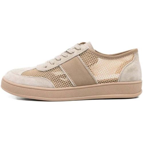 Ballerines Women's Beige Wedge Low Top Sneakers - Sergio Moretti - Modalova