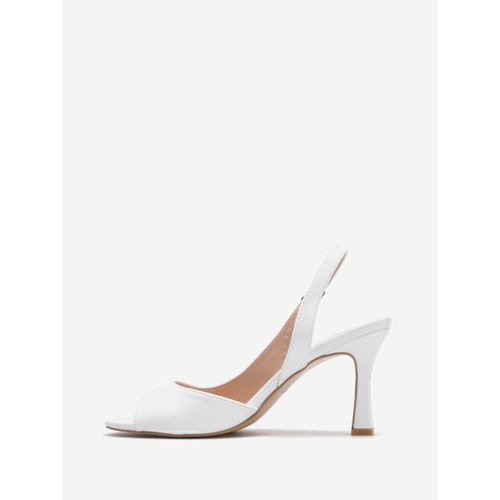 Sandales à talon Sandales, nu-pieds - Blanc - La Modeuse - Modalova