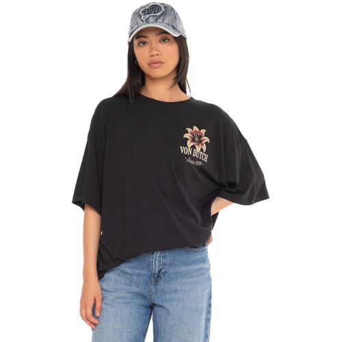 T-shirt T-shirt col rond avec imprimé devant et dos Flower - Von Dutch - Modalova