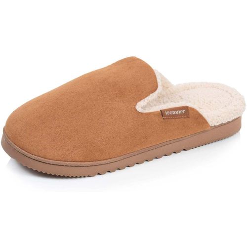 Chaussons Chaussons Mules ultra confortables, en suédine, semelle crantée - Isotoner - Modalova