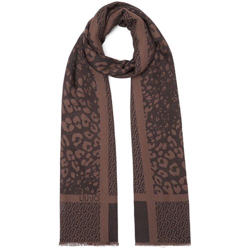 Echarpe Étole jacquard animalier avec logo - Liu Jo - Modalova