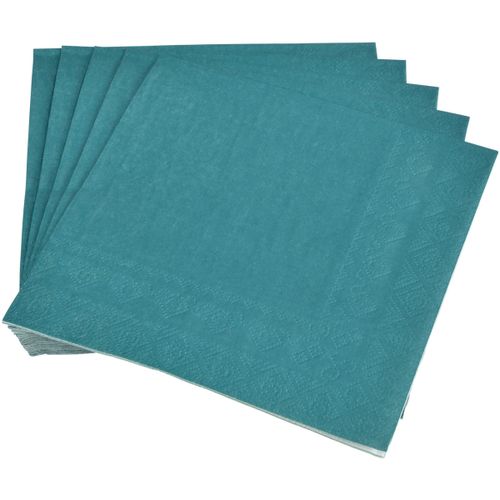 Serviettes de table 20 serviettes en papier 33 x 33 cm Tendance Uni emeraude - U10 - Modalova
