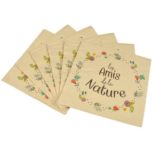 Serviettes de table 20 serviettes Les amis de la nature - U10 - Modalova