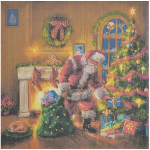 Serviettes de table 20 serviettes en papier Pere noel et cadeaux - U10 - Modalova