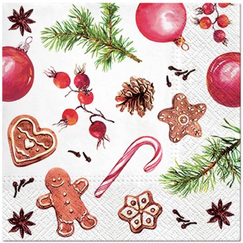 Serviettes de table 20 serviettes papier Friandise de noel - U10 - Modalova