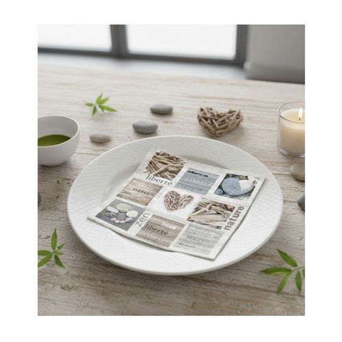 Serviettes de table Lot de 20 serviettes papier Liberte - U10 - Modalova