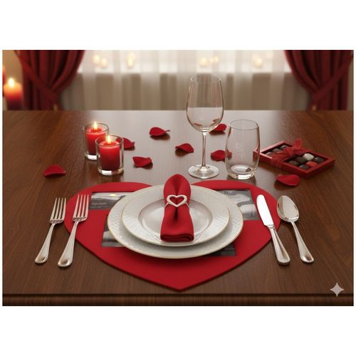 Set de table Set de table photos Coeur - U10 - Modalova