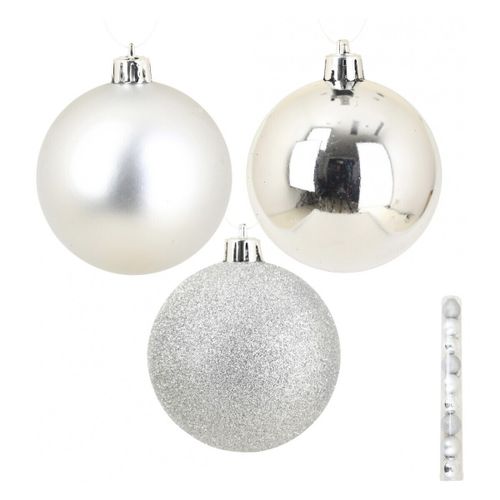 Décorations de noël Set de 9 boules Argent - U10 - Modalova