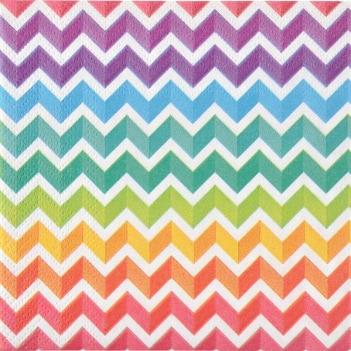 Serviettes de table Lot de 20 serviettes papier arc en ciel 33 cm - U10 - Modalova