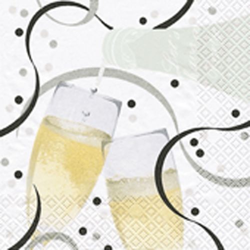 Serviettes de table Lot de 20 serviettes papier flute de champagne - U10 - Modalova
