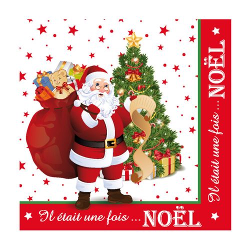 Serviettes de table Lot de 20 serviettes en papier il etait une fois noel - U10 - Modalova