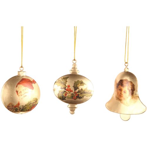 Décorations de noël Set de 3 suspensions boule de noel - U10 - Modalova