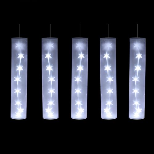Décorations de noël Set de 5 tubes lumineux etoiles - U10 - Modalova