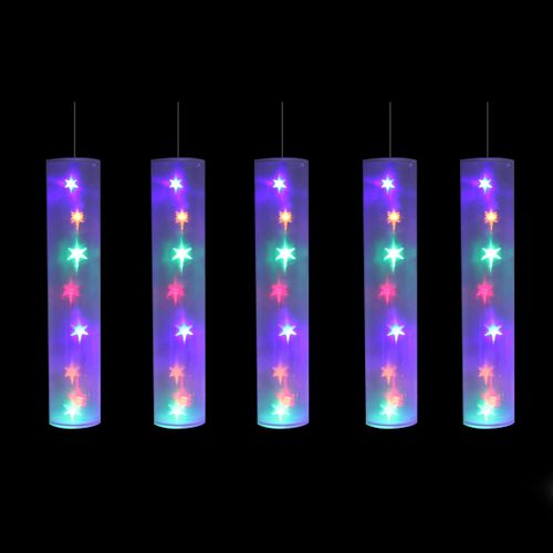 Décorations de noël Set de 5 tubes lumineux multicouleur - U10 - Modalova