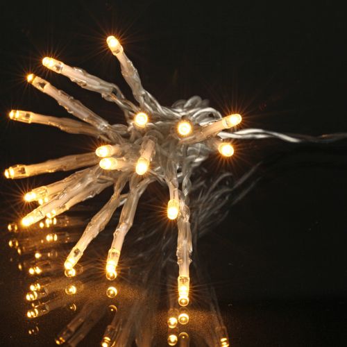 Décorations de noël Guirlande 1000Led Blanc chaud fil transparent - U10 - Modalova