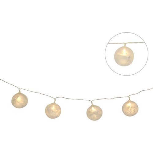 Décorations de noël Guirlande interieur 10 boules plumes - U10 - Modalova