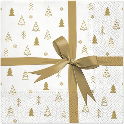 Serviettes de table Lot de 20 serviettes en papier Cadeaux dore - U10 - Modalova