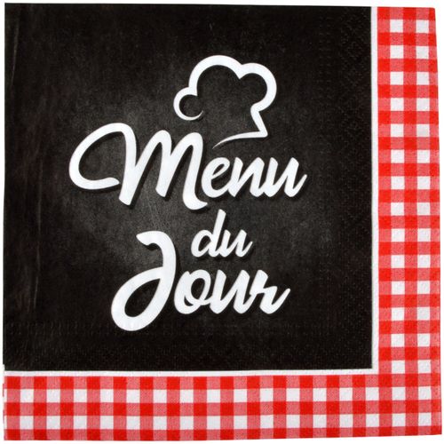 Serviettes de table Lot de 20 serviettes en papier Menu du jour - U10 - Modalova