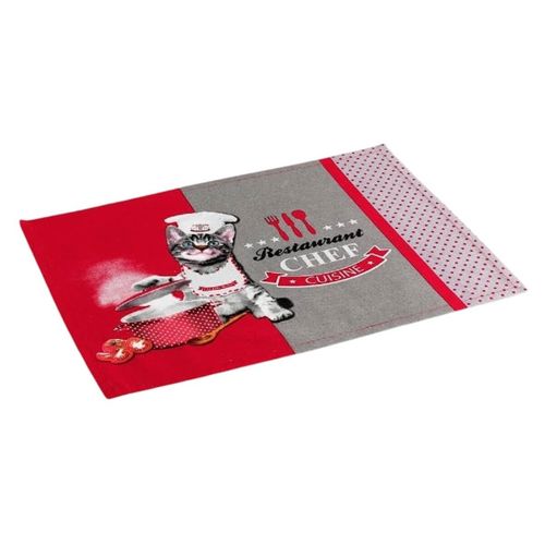 Set de table Set de table en coton Chat chef cuisinier - U10 - Modalova
