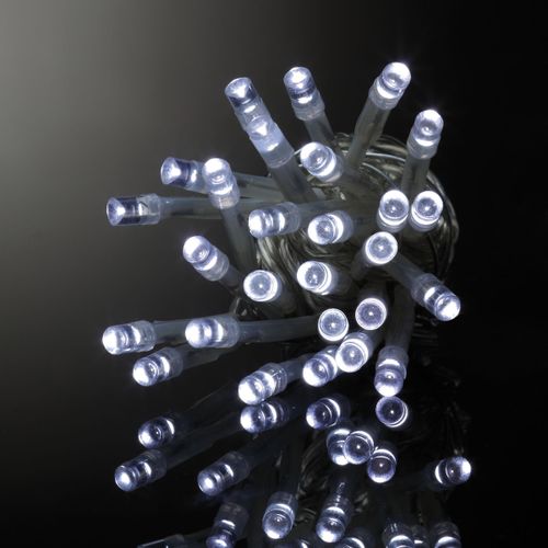 Décorations de noël Guirlande électrique 80 Led blanche 3 m fil vert - U10 - Modalova