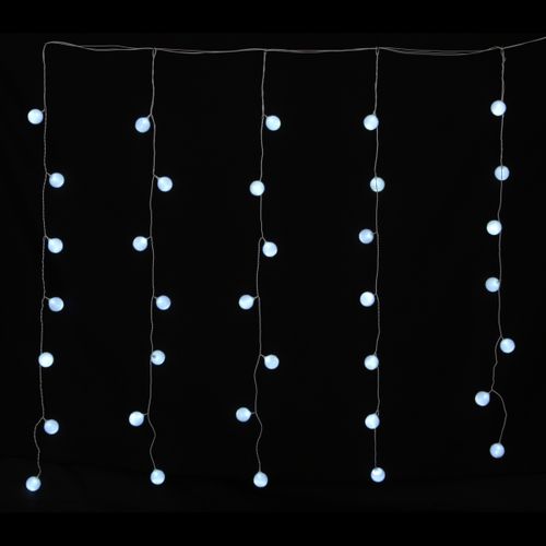 Décorations de noël Rideau de Boules Lumineuses 35 LED Blanc Fixe - U10 - Modalova
