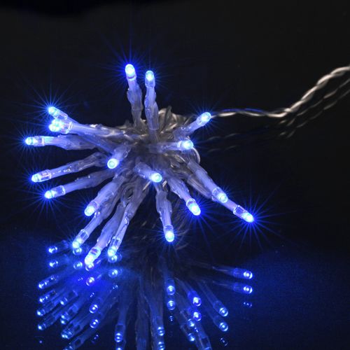 Décorations de noël Guirlande Lumineuse LED Clignotante 50 LED Bleues 5 m - U10 - Modalova