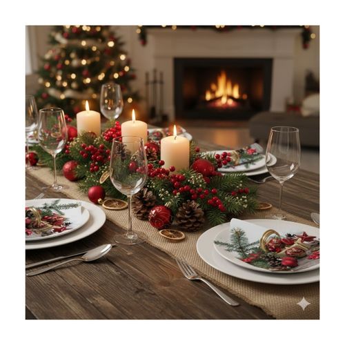 Set de table 20 serviettes en papier 33 x 33 cm Christmas holiday - U10 - Modalova