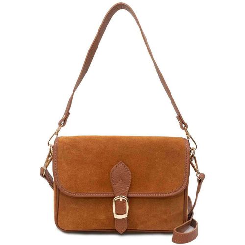 Sac Bandouliere Sac cuir bandoulière EDITH SUEDE, Cognac - Vera Collection - Modalova