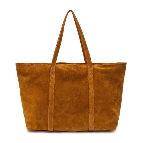 Sac Bandouliere Sac Cabas en cuir FRANCESCA SUEDE - Cognac - Vera Collection - Modalova