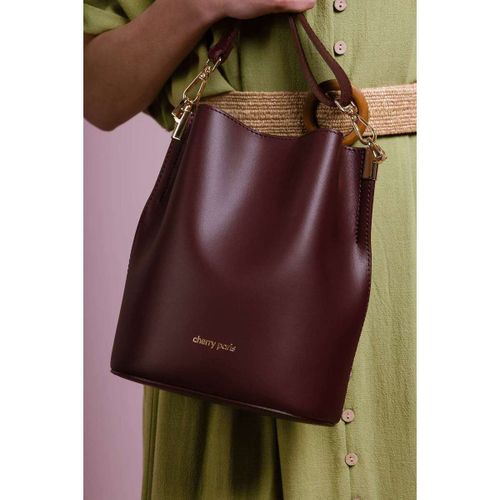 Sac Bandouliere Sac bourse cuir NITA - Bordeaux - Vera Collection - Modalova